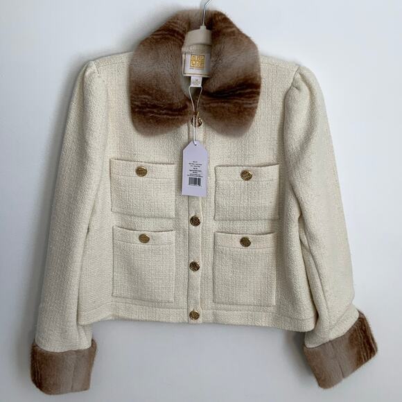 Emily McCarthy Winter White Lady Jacket NWT size medium - Picture 2 of 7